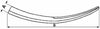 Dente per forcone leggero lunghezza 540mm larghezza 47mm