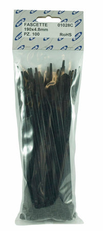 Fascetta 190x4,8mm in blister da 100 pezzi