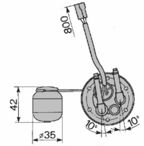 Comando livello carburante adattabile al riferimento originale Fiat 5136771