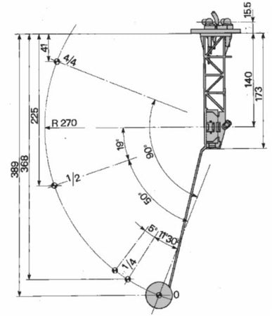Indicatore livello carburante adattabile al riferimento originale Fiat 5136770
