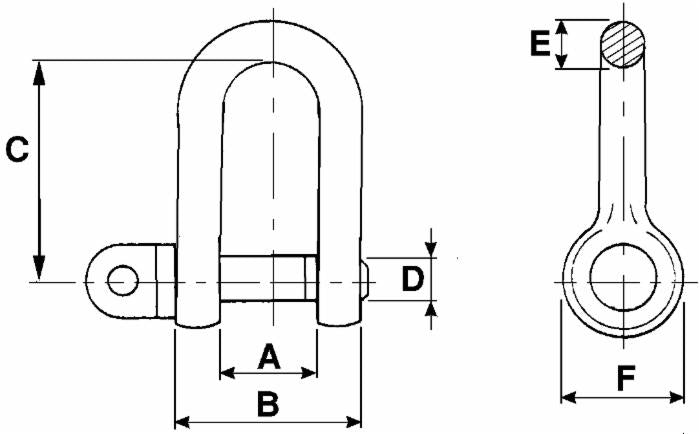 Grillo zincato Ø 11mm - 7/16" blister da 5 pezzi