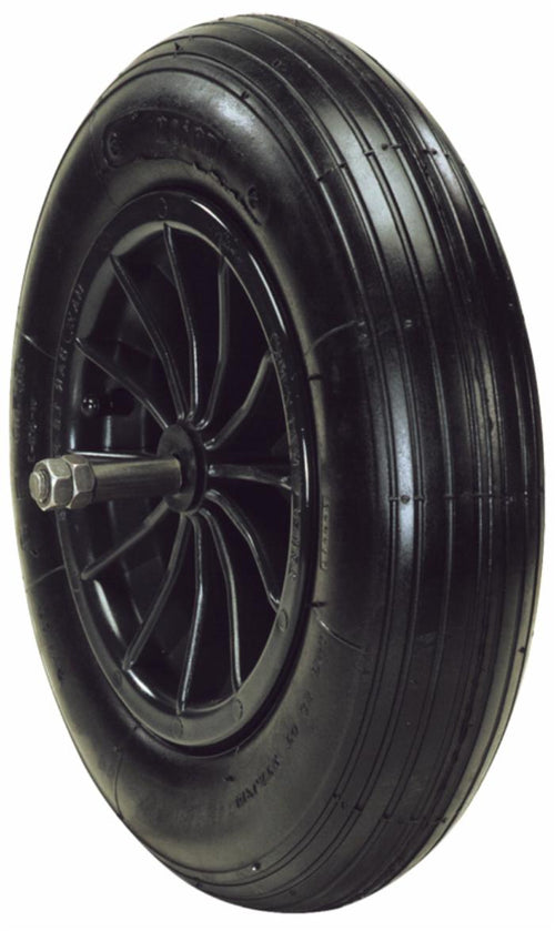 Ruota pneumatica 3,50/8 con cerchio in nylon