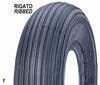 Ruota pneumatica 405mmx100mm 4,00x8 portata 180 kg con mozzo in nylon 2pr