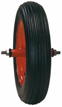 Ruota carriola in poliuretano nero