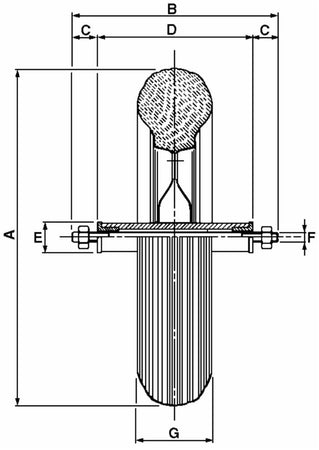 Ruota pneumatica per carriola con assale da 260mm