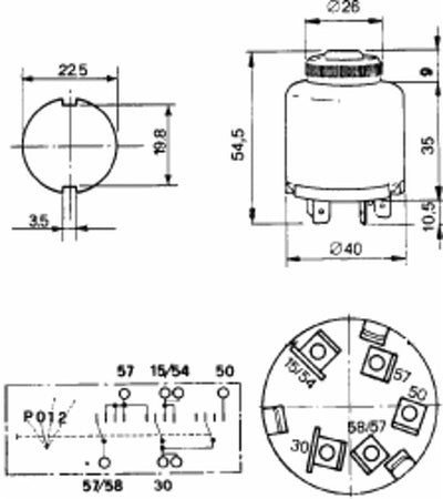 Quadro avviamento luci 4 posizioni