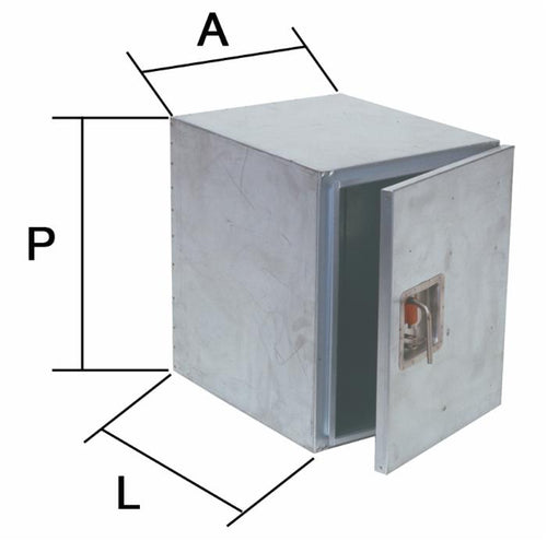 Cassetta porta attrezzi in lamiera 350x450x450mm