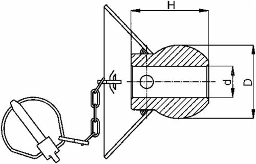 Cono guida seconda/terza cat. 64x72mm Ø 28mm