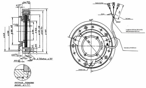 Alternatore 200W a 10 poli