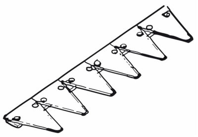 Lama 22 sezioni rigate adattabile BCS