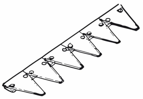 Lama 22 sezioni rigate adattabile BCS