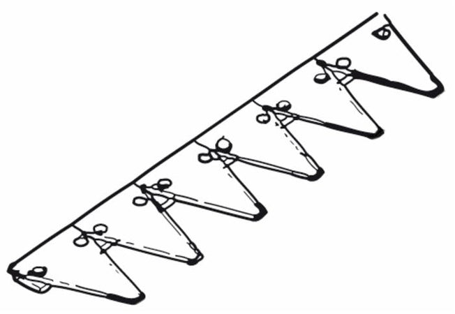 Lama 22 sezioni rigate adattabile BCS