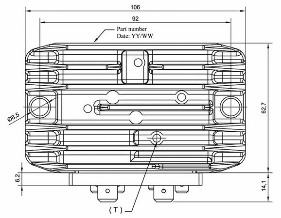 Regolatore di tensione controfase per trattore da 12V compatibile con motori diesel Acme e Ducati-Vm