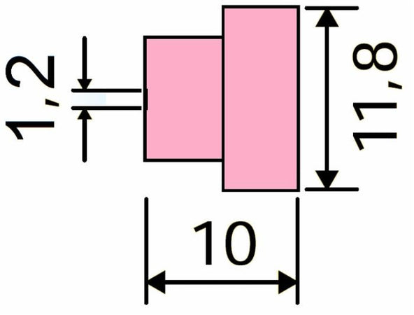 Ugello in ceramica diametro foro Ø 1,0mm confezione da 10 pezzi