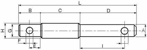 Perno doppio intercamb,ø 25-32-25