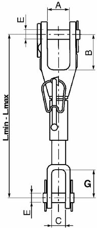 Braccio laterale sollevamento lunghezza 380-480mm