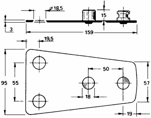 Piastra portacoltello adattabile Claas 9474271