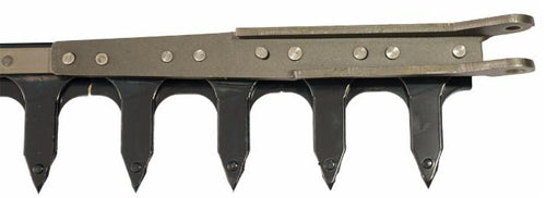 Dentiera 12 denti a testa tranciata lunghezza 1,82 mt adattabile a Gribaldi e amp, Salvia Superior 72