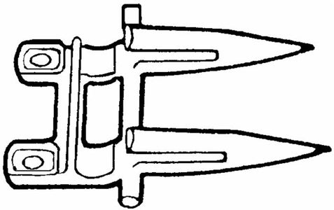 Dente doppio adattabile New Holland 379720930 confezione da 5 pezzi