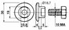 Piattello portalama con bullone adattabile Bcs 56229618
