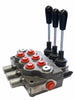 Distributore idraulico da 1/2 a 3 leve doppio effetto 80L