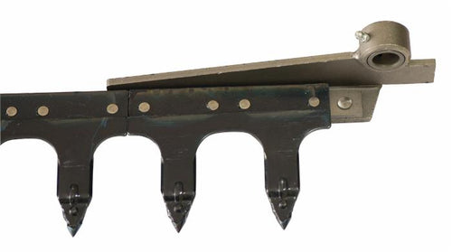 Dentiera 14 denti con testa tranciata lunghezza 2,05 mt adattabile a Gaspardo FB940