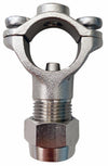 Getto a morsetto in ottone nichelato Ø 22mm confezione da 3 pezzi