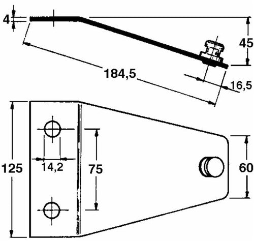 Piastra portacoltello adattabile PZ 0250