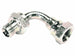 Adattatore maschio/femmina 90° da 1/2. Confezione da 2pz