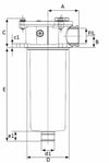 Filtro semi immerso da 1/2 filtrzione 30µ lunghezza 82mm