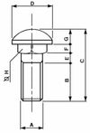 Colonnetta ruote M16x1,5 confezione da 3 pezzi