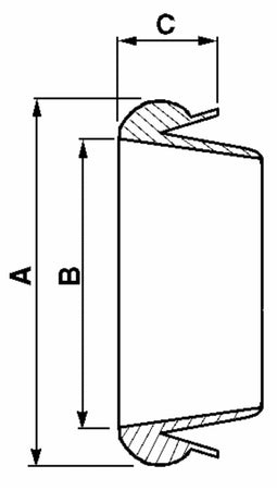 Guarnizione rapida per giunto idraulico tipo "Bicchiere" Ø 120mm confezione da 5 pezzi