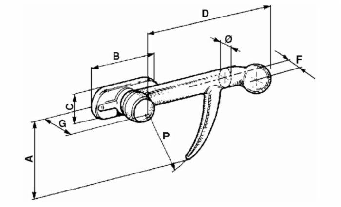 Chiusura a palla leggerissima Ø 12mm dx confezione da 10 pezzi