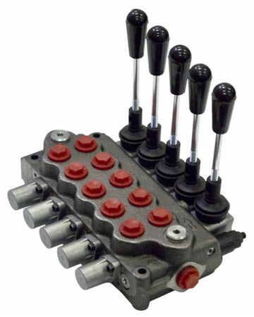 Distributore oleodinamico Ama a 5 leve doppio effetto - 40L