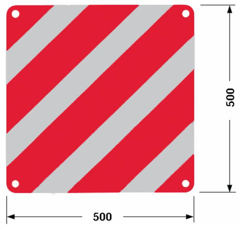 Pannello omologato per carichi sporgenti Italia