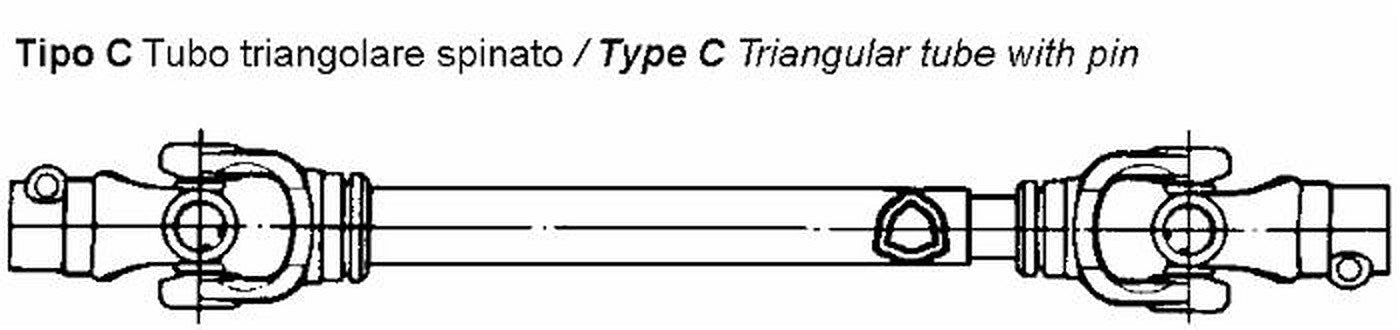 Cardano standard 6x900 quality line con tubo triangolare
