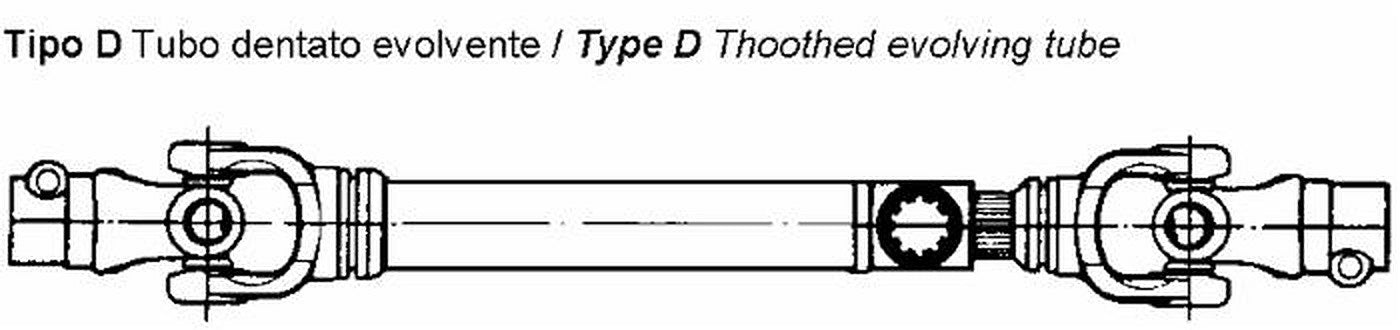 Cardano standard 6x800 con tubo evolvente