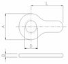 Controdado ad aletta filettato M27x3
