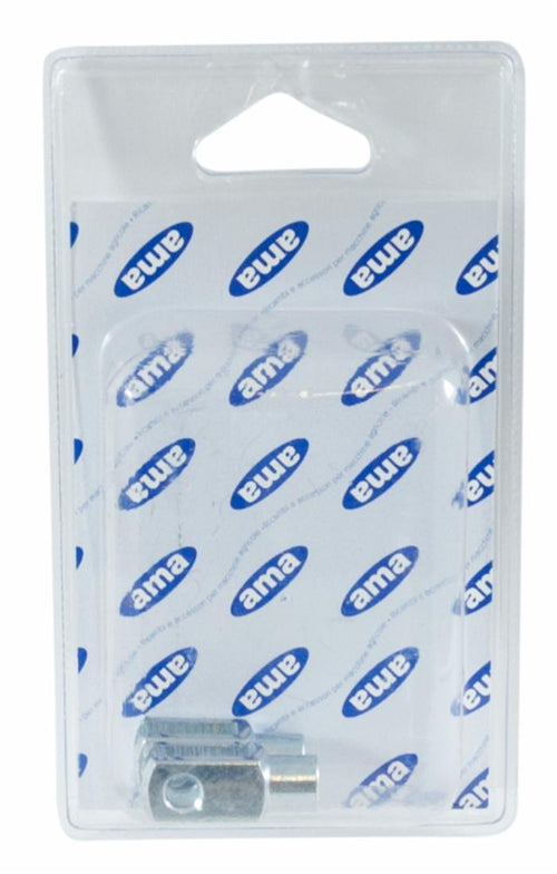 Forcella con foro filettato 8ma,blister da 2 pezzi