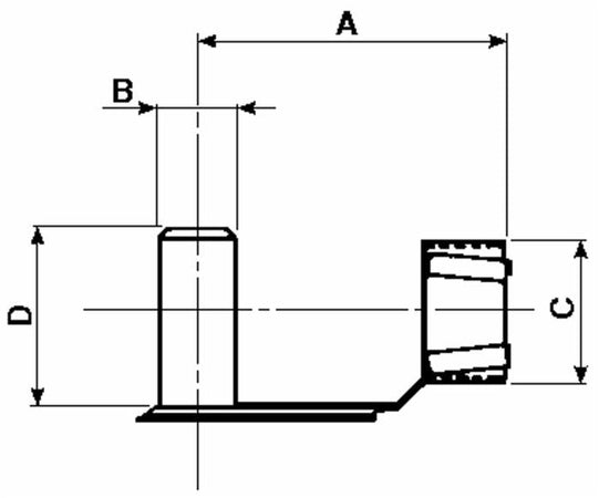 Serraggio automatico per forcella Ø perno 8mm blister da 2 pezzi
