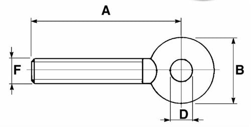Tirante filettato M16x2 con testa tonda Dx