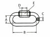 Maglia rapida zincata per catene Ø 8mm