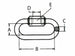 Maglia rapida zincata per catene Ø 8mm