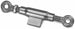Manicotto catena stabilizzatrice M16x2 con tiranti a testa tonda