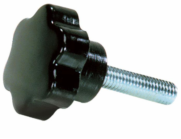 Volantino 6 lobi maschio Ø 50mm filetto M8