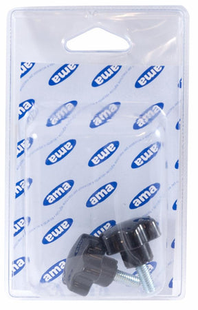 Volantino 6 lobi maschio Ø 50mm filetto M12