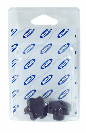 Volantino 6 lobi femmina Ø 50mm filetto M8