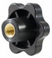 Volantino a 6 lobi femmina Ø 50mm boccola cieca M12