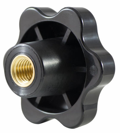Volantino a 6 lobi femmina Ø 50mm boccola cieca M8 confezione da 5 pezzi