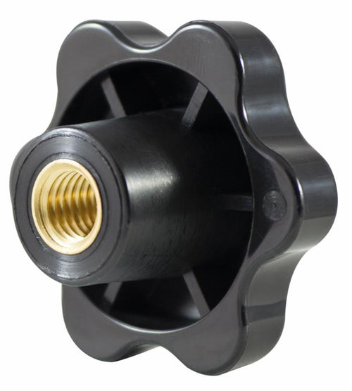 Volantino a 6 lobi femmina Ø 50mm boccola cieca M12 confezione da 10 pezzi